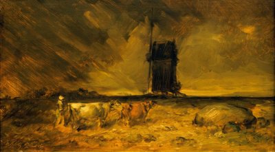 Grande paesaggio temporalesco con mulino a vento da Wilhelm Busch