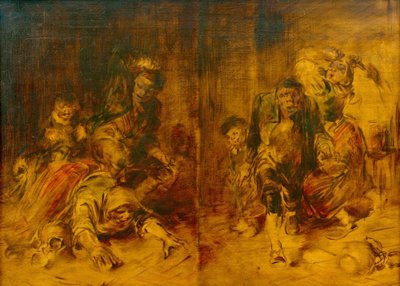 Scene di rissa rurale da Wilhelm Busch