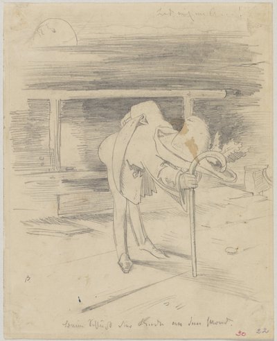 Discorso alla luna: Leccami il...! da Wilhelm Busch