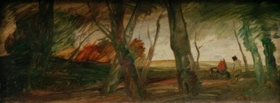 Paesaggio di fine autunno con due figure da Wilhelm Busch