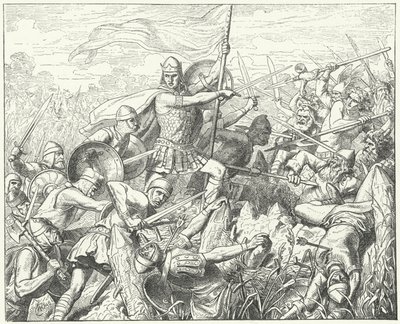 Arnolfo di Carinzia assalta le difese normanne sul fiume Dyle, 891 da Wilhelm Camphausen