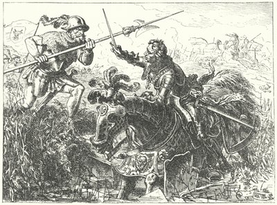 Morte di Carlo il Temerario, Duca di Borgogna, nella battaglia di Nancy da Wilhelm Camphausen