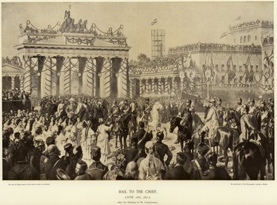 Otto von Bismarck a Berlino nel 1871 da Wilhelm Camphausen