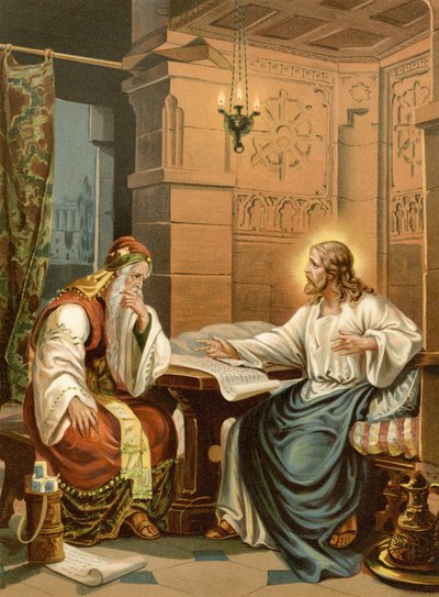 Conversazione di Cristo con Nicodemo da Wilhelm Ebbinghaus