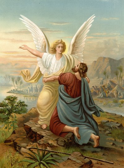 Giacobbe lotta con un angelo da Wilhelm Ebbinghaus