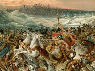 Il salvataggio degli Israeliti dal Mar Rosso da Wilhelm Ebbinghaus