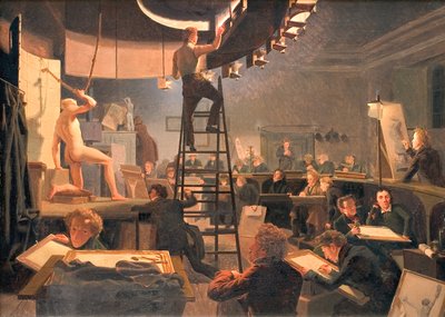La classe di vita alla Royal Academy of Fine Arts da Wilhelm Ferdinand Bendz