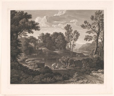 Paesaggio arcadico con monumenti funebri da Wilhelm Friedrich Gmelin