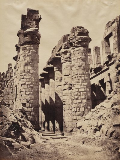 Vista del Tempio di Karnak, Sala Ipostila da Wilhelm Hammerschmidt
