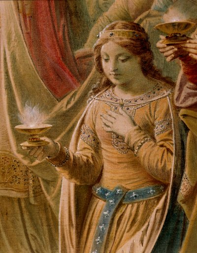 Il miracolo del Graal, dalla Saga di Lohengrin, Salone (dettaglio) da Wilhelm Hauschild