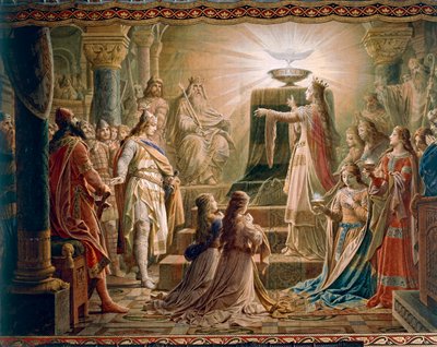 Il Miracolo del Graal, dalla Saga di Lohengrin, Salon da Wilhelm Hauschild