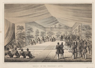 Consegna della lettera del Presidente da Wilhelm Joseph Heine