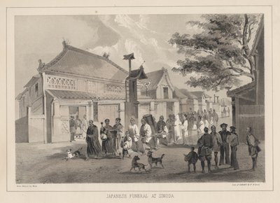 Funerale giapponese a Simoda, 1855 da Wilhelm Joseph Heine