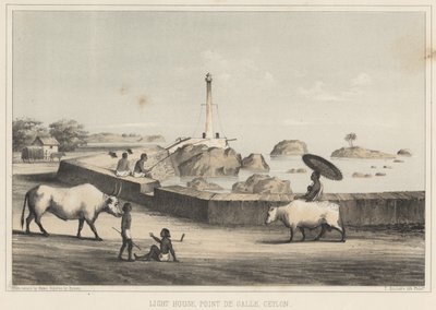 Faro, Point de Galle, Ceylon, 1855 da Wilhelm Joseph Heine
