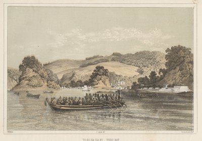 To-Ri-Ga-Sa-Ki, Baia di Yedo, 1855 da Wilhelm Joseph Heine