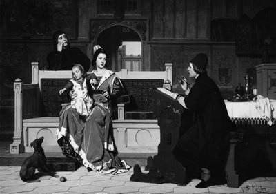 Hugo van der Goes dipinge il ritratto di Maria di Borgogna da Wilhelm Koller