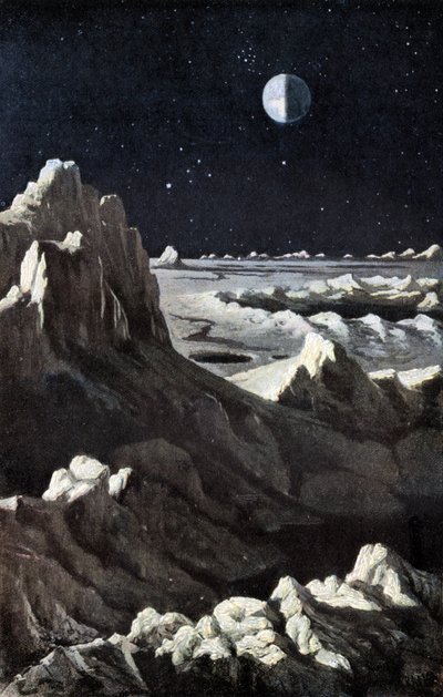 Paesaggio lunare, c1880 da Wilhelm Kranz