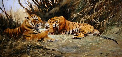 Tigri siberiane da Wilhelm Kuhnert