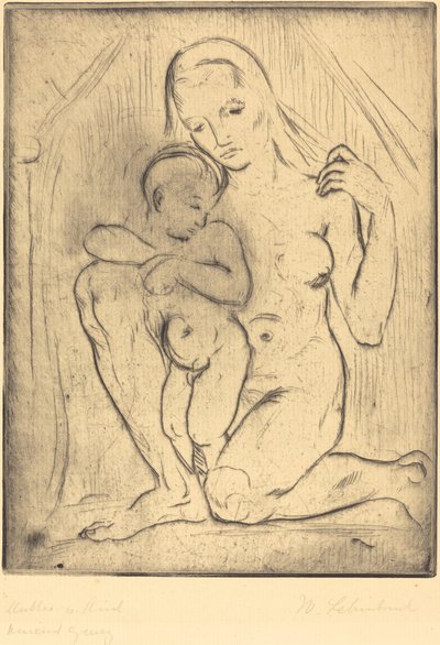 Madre e figlio da Wilhelm Lehmbruck