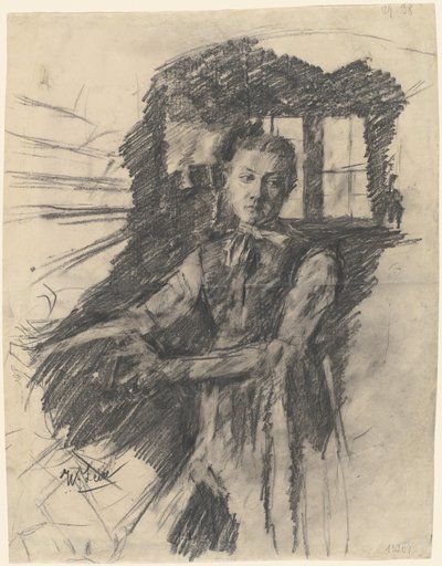 Malresl che lavora in cucina da Wilhelm Maria Hubertus Leibl