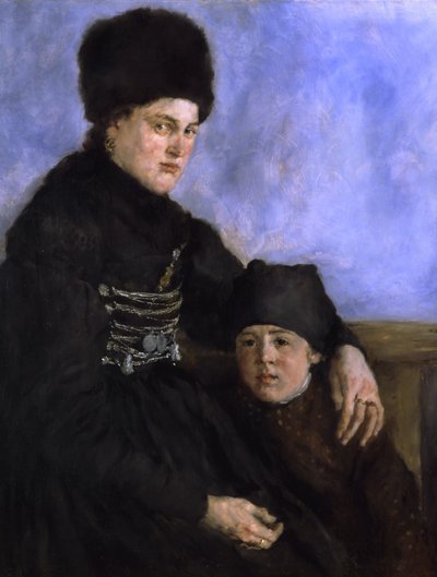 Donna di Dachau con bambino, 1873-1874 da Wilhelm Maria Hubertus Leibl