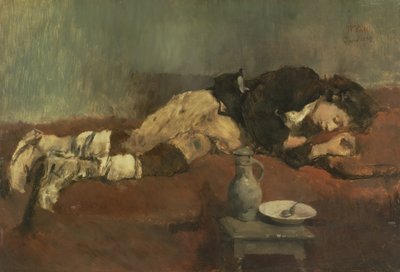 Ragazzo savoiardo che dorme, 1869 da Wilhelm Maria Hubertus Leibl