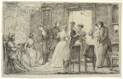 Inizio del balletto da Wilhelm Marstrand