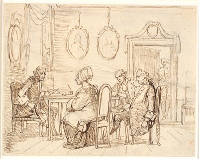Visita a un magistrato o avvocato. Scena holbergiana da Wilhelm Marstrand