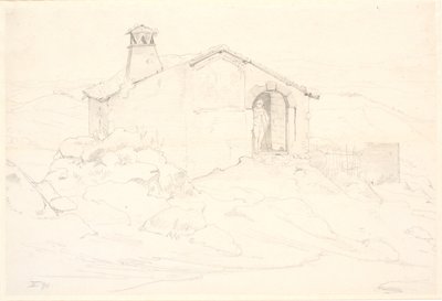 Paesaggio montano con una capanna da Wilhelm Marstrand