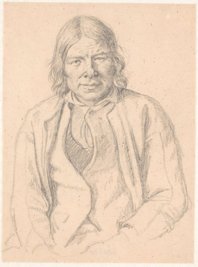 Mezzobusto di un contadino svedese da Wilhelm Marstrand