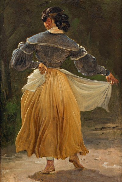 Donna romana danzante, prima del 1838 da Wilhelm Marstrand