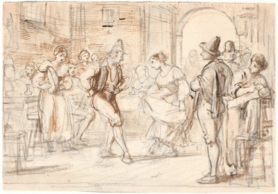 Danza in una latteria da Wilhelm Marstrand