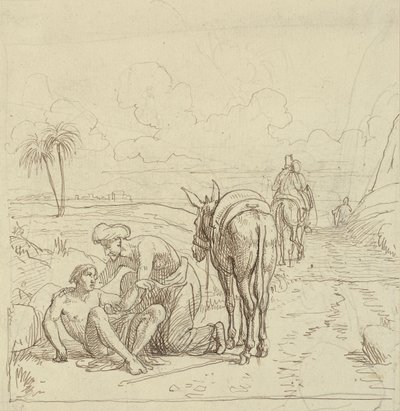 Il buon samaritano trova il ferito da Wilhelm Marstrand