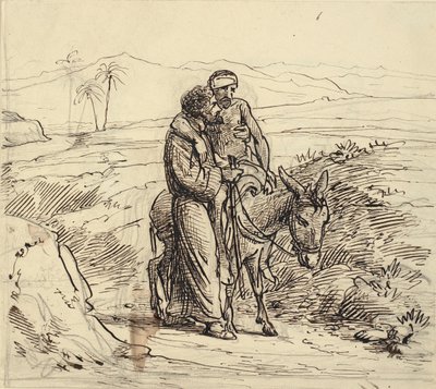 Il buon samaritano accompagna il ferito da Wilhelm Marstrand