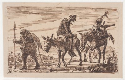 Don Chisciotte frustato viene portato a casa da Wilhelm Marstrand