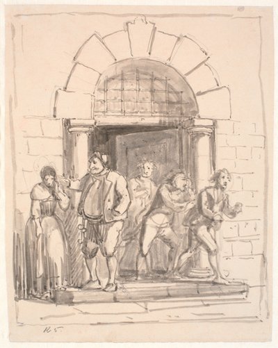 Il carceriere distratto da Wilhelm Marstrand