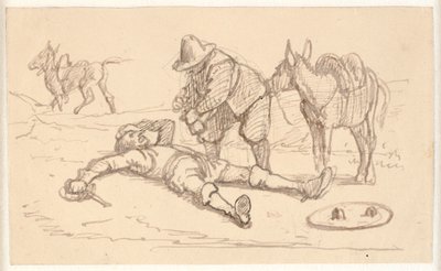 Don Chisciotte ferito e aiutato da Sancho da Wilhelm Marstrand