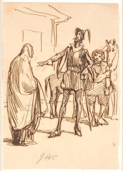 Don Chisciotte e Dona Roderiguez da Wilhelm Marstrand