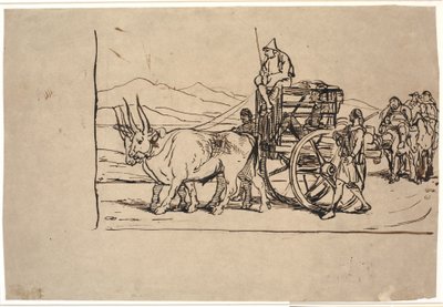 Il ritorno a casa di Don Chisciotte nel carro dei buoi da Wilhelm Marstrand