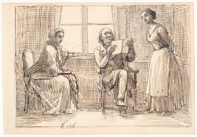 Una strana scrittura da Wilhelm Marstrand
