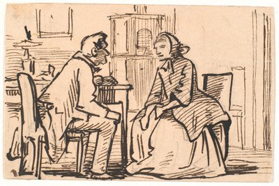 La visita della vedova da Wilhelm Marstrand