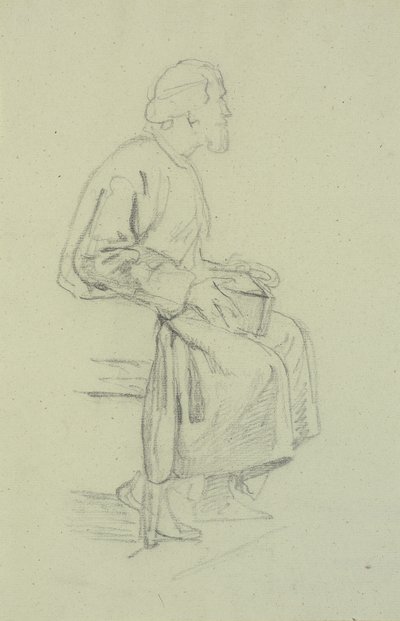 Studi di figura. Vecchio seduto da Wilhelm Marstrand