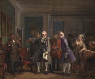 Da "Il pedante" di Ludvig Holberg, atto I, scena 6 da Wilhelm Marstrand