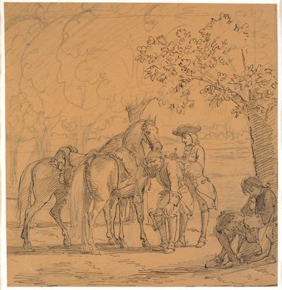 Federico V concede la richiesta del teologo, (Lettere di C. D. Biehl, pub. 1865) da Wilhelm Marstrand