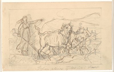 "Gefion ara la montagna nel mare" da Wilhelm Marstrand
