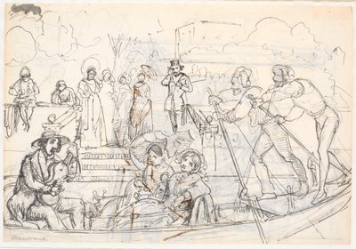 Scena di gondola a Venezia da Wilhelm Marstrand