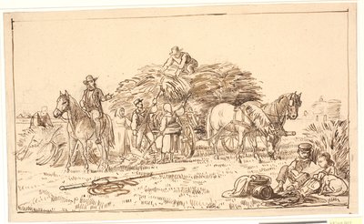 Scena di raccolto da Wilhelm Marstrand