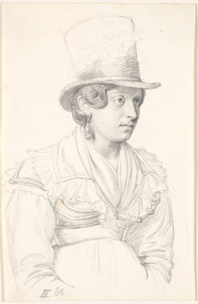 Italiana con cappello alto da Wilhelm Marstrand