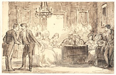 Scena di società di Copenaghen da Wilhelm Marstrand