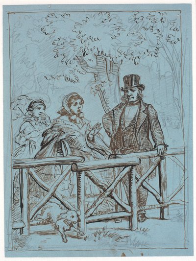 Le difficoltà della crinolina da Wilhelm Marstrand